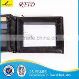 New Design Four Fold Durable Young Man Leather RFID Wallet thumbnail-4