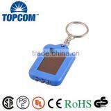 Factory Price 3 LED Energy Saving Rechargeable Solar Powered LED Keychain Quality Choice thumbnail-1