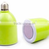 bluetooth speaker led bulb with different colors