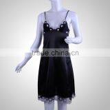 China Factory OEM Sexy Black Camisole Dress