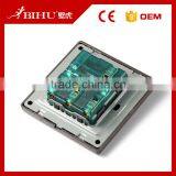 Modern Design Durable Wall Switch BIHU Stainless Steel Panel 3 Gang 1 Way Switch thumbnail-2