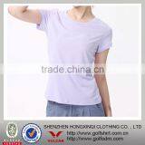 Soft Dry Fit Polyester Material Slim Fit T-shirt for Ladies thumbnail-1