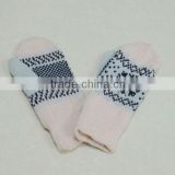 TYS0394 Pink Jacquard Knitted Gloves