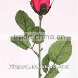 64cm Artificial Flower Rose Bud With 6 Leaves thumbnail-1