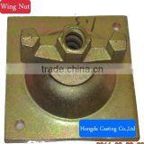 Galvanized Construction Adjsutable Formwork Swivel Wing Nut With Stiffeners thumbnail-1