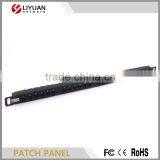 LY-PP6A-08 19"0.5U UTP Cat6A Patch Panel 24 Ports Krone&110 Daul IDC Patch Panel