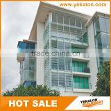 Yekalon Curtain Wall System Automatic Sun Shade Aluminium Metal Louver Window thumbnail-5