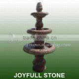 Polished Red Granite Fountain, Classical 3 Tiers Style thumbnail-1