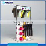Hot Sale Retail Shop Stainless Wall Display Hanging Cloth Rack thumbnail-1
