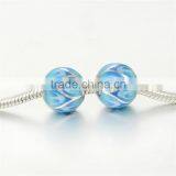 2016 Wholesale Bule Enamel 925 Silver Charm Bracelets AMLD001B thumbnail-6