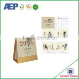made in factory table standing cheap price Personalized calendar printing on demand