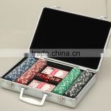 PVC mini poker chip case,high end poker chip case,200 aluminum poker chip case