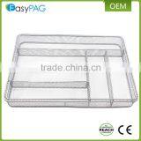Wholesale Cheap Price Top Quality Metal Wire Mesh 6 Gird Kitchen Cutlery Tray thumbnail-6