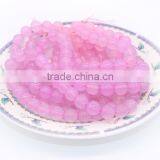 New Arrive Natural Gemstone Loose Strand 4 6 8 10 12mm Pink Agate Slices Wholesale thumbnail-4