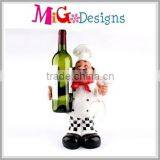 Polyresin Fashion Wholesale Crafts Chef Wine Bottle Holders thumbnail-1