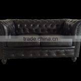 Chesterfield Sofa ,chesterfields 2 Seater Black Color Sofa thumbnail-1