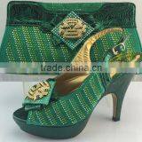 2016 NEW Arrival Charming Ladies Shoes and Matching Bag for Party