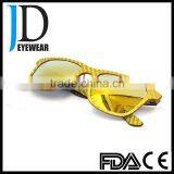 2016 Vogue Vintage Sunglasses Rectangle Gold Mirror Carbon Fiber Sunglasses thumbnail-2