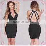 Simple Design Party Dress Bandage Bodycon Ladies Official Dresses thumbnail-1