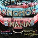 New Plaid Name Collars DIY Charms