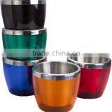 Stainless Steel and ABS Stackable Double Wall Ice Bowl