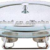Oval Food Warmers With Chorme Line Stand thumbnail-1