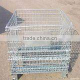 Wire Mesh Container Well Qualifed / Folding Steel Wire Container for Storage