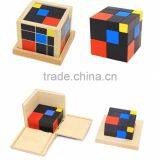 Preschool Training Learning Toys Montessori Trinomial Cube Math Education thumbnail-6