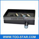 Silver Chrome Auto Car Emblem Wheel Tire Air Valve Caps Stem Cover Decoration thumbnail-1