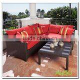 Audu 4 Pieces Cheap Patio Wicker Garden Sofa/Outdoor Sofa/Rattan Sofa thumbnail-2
