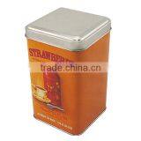 Custom Square Tin Box for Tea