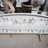 White Marble Christianity Jesus Jesu And Disciple Last Supper Statue thumbnail-2