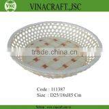 Vietnam Bamboo Basket Decoration Basket in Natural Color thumbnail-1