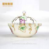 New Style China Ceramic Electroplating Soup Bowl With Lid thumbnail-2