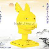 24k Gold Plated Chinese Zodiac Rabbit Head