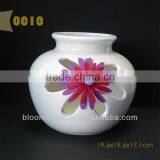 Antique red ceramic vase
