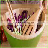 Color Reusable Bamboo Salad Bowl With Hands/Homex_Factory thumbnail-1