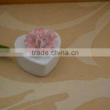 Hand Painted White Ceramic Jewel Box With Flower Shape Design thumbnail-4
