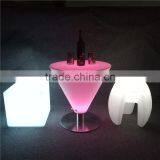 Intelligent Outdoor LED Furniture UV-resistant Glowing Illuminated Rechargeable Interactive LED Table Party LED Cocktail Table thumbnail-2