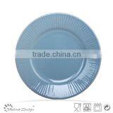 Embossed Solid Color Dinner Plate thumbnail-2