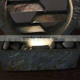 4-Level Slate Tabletop Water Fountain With LED Light thumbnail-4