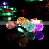 Solar Recharged LED Outdoor Multi-color Water Drop Fairy Lights thumbnail-3