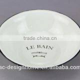 ROUND ENAMEL IRON BOWL thumbnail-1