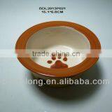 Ceramic Heart Shaped Pet Bowl thumbnail-1