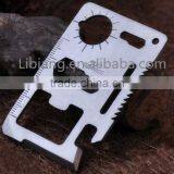 Wholesale Stainless Steel Emergency Survival Multifunction Credit Card Knife thumbnail-3