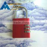 Red Combination Aluminium Padlock thumbnail-1