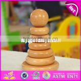 Creative Educational Rainbow Tower Wooden Stacking Toys for Babies W13D077A thumbnail-5