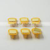 Set of 6 Yellow Smile Face Household Plastic Self Adhesive Wall Hook thumbnail-3