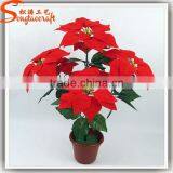 Good Looking Snow Potted Small Pick Artificial Christmas Flowers thumbnail-3