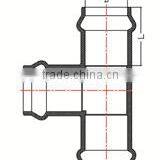 HIGH QUANLITY EXPANING EQUAL TEE OF PVC GB STANDARD PIPES & FITTINGS FOR WATER SUPPLY thumbnail-2